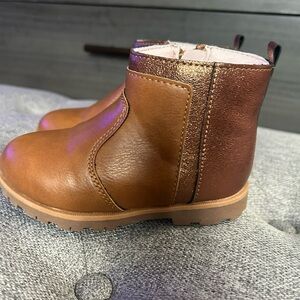 Stride Rite Brown and Tan Kids Boots